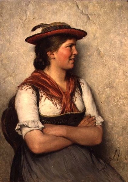 Ein Bauernmädchen von Hugo Wilhelm Kauffman
