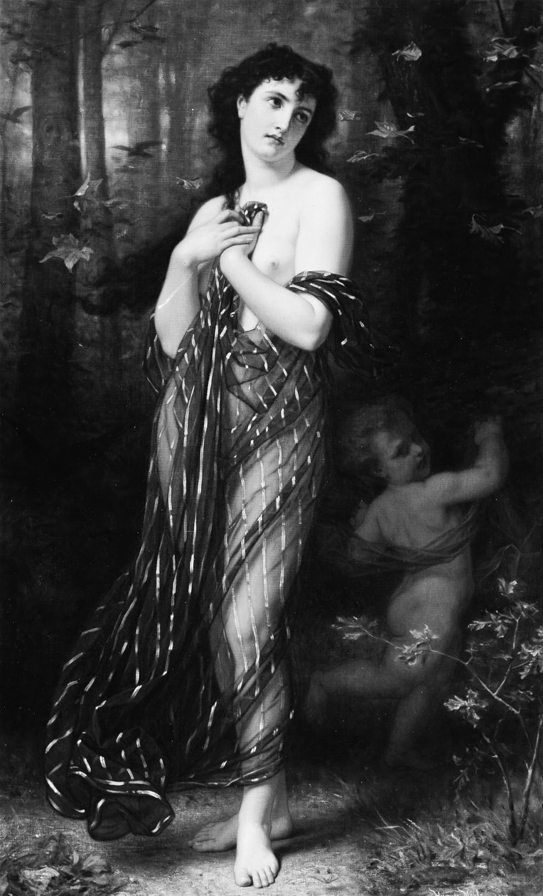 Fallende Blätter, Allegorie des Herbstes, 1872 von Hugues Merle