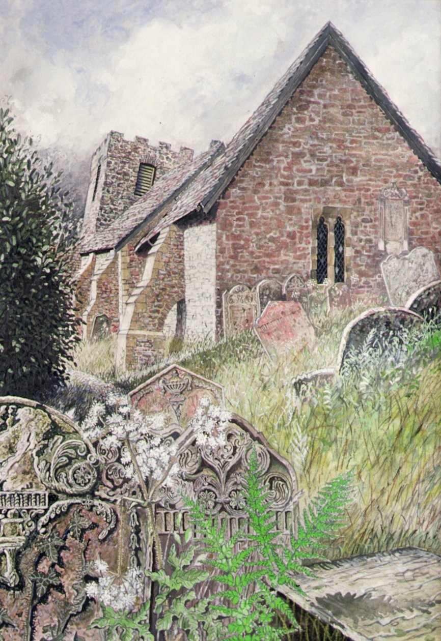 Cwmyoy Kirche, Gwent von Huw S. Parsons