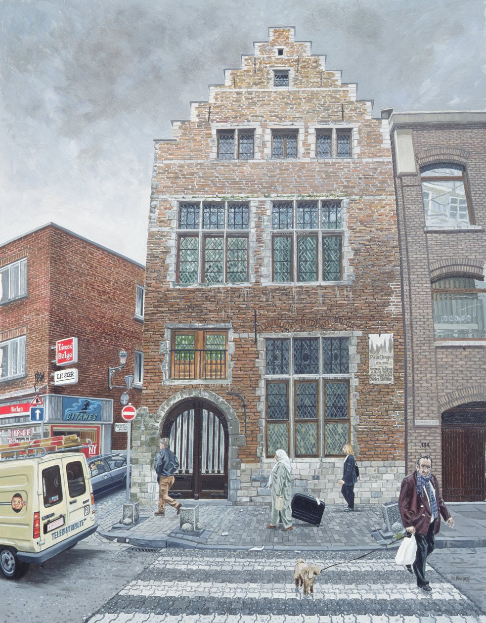 Pieter Brueghels Haus in Brüssel, 1996 von Huw S. Parsons