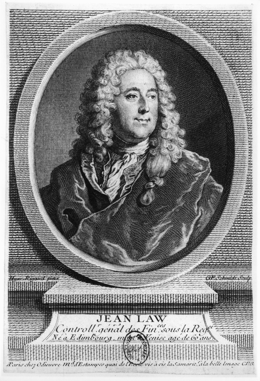 John Law (1671-1729) von Hyacinthe Francois Rigaud