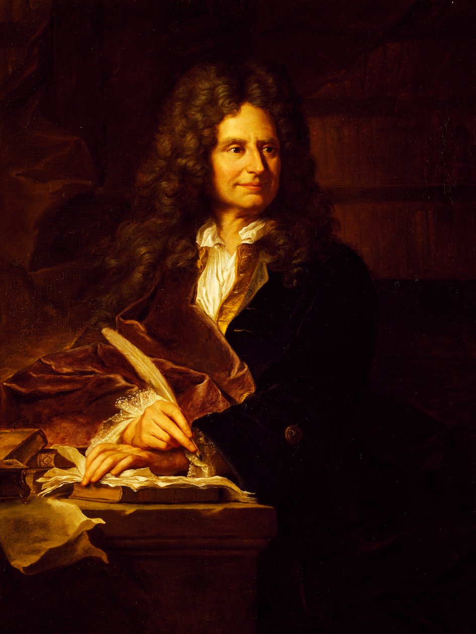 Porträt von Nicolas Boileau-Despreaux von Hyacinthe Francois Rigaud