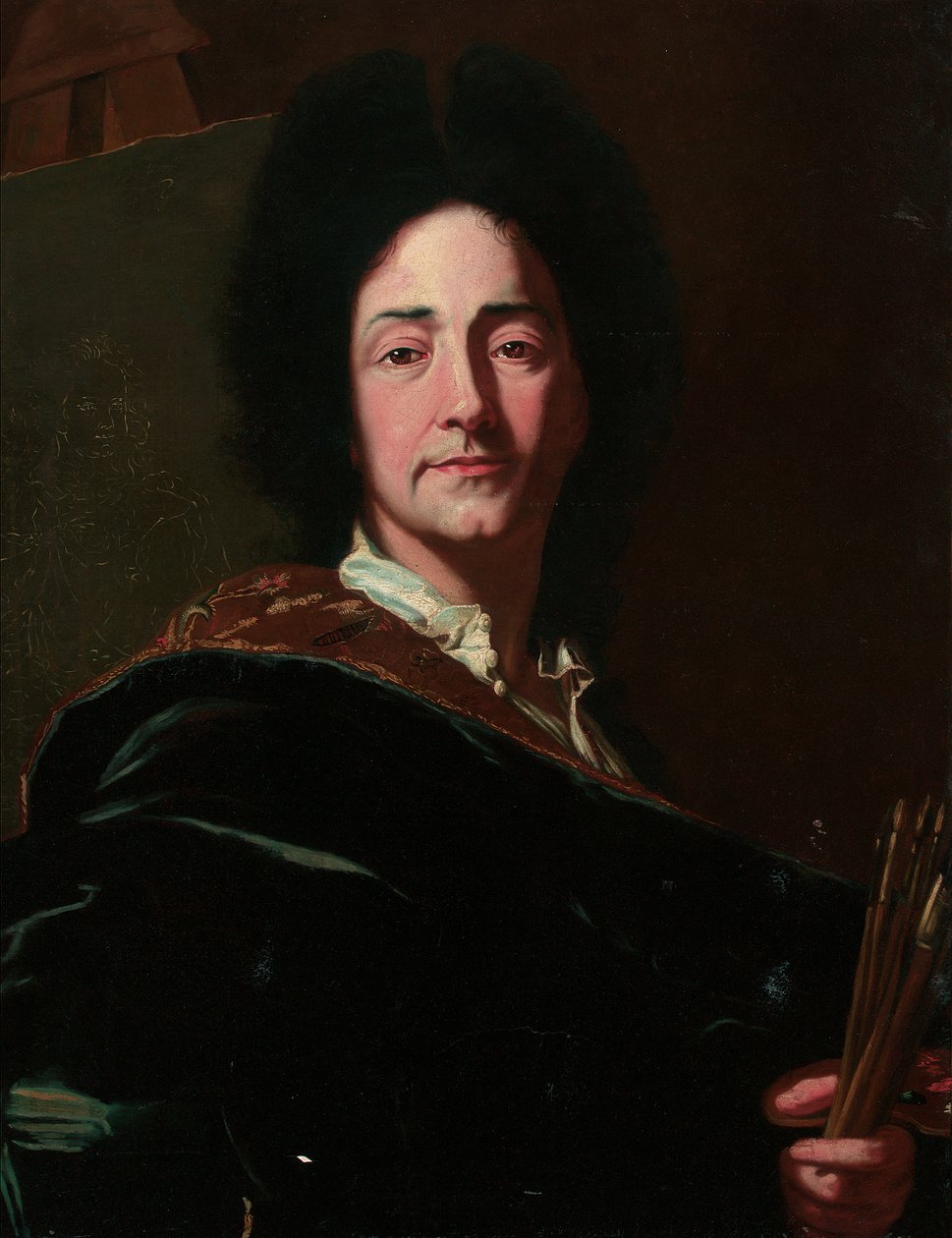 Porträt des Künstlers von Hyacinthe Francois Rigaud