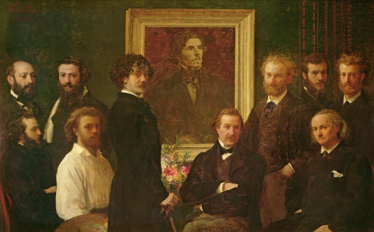 Hommage an Delacroix von Ignace Henri Jean Fantin Latour