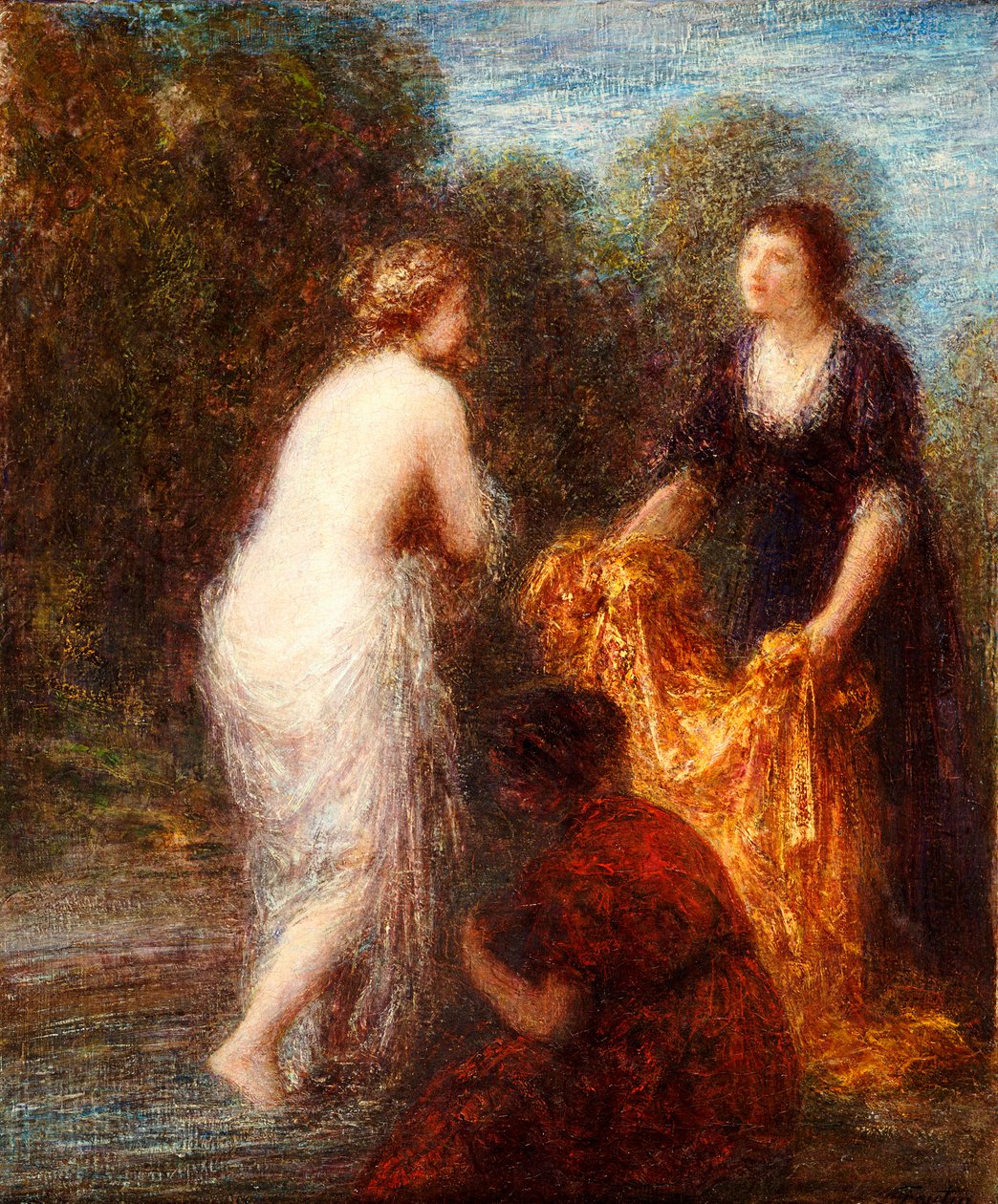 Nach dem Bad von Ignace Henri Jean Fantin Latour