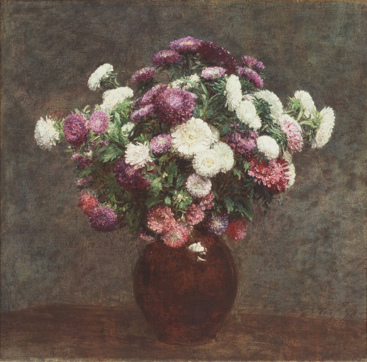 Astern in einer Vase von Ignace Henri Jean Fantin Latour