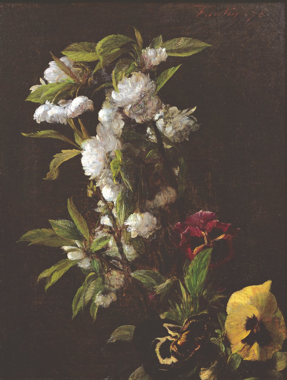 Blumen, 1876 von Ignace Henri Jean Fantin Latour