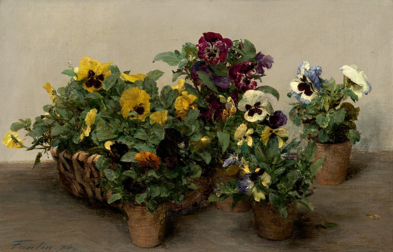 Stiefmütterchen von Ignace Henri Jean Fantin Latour