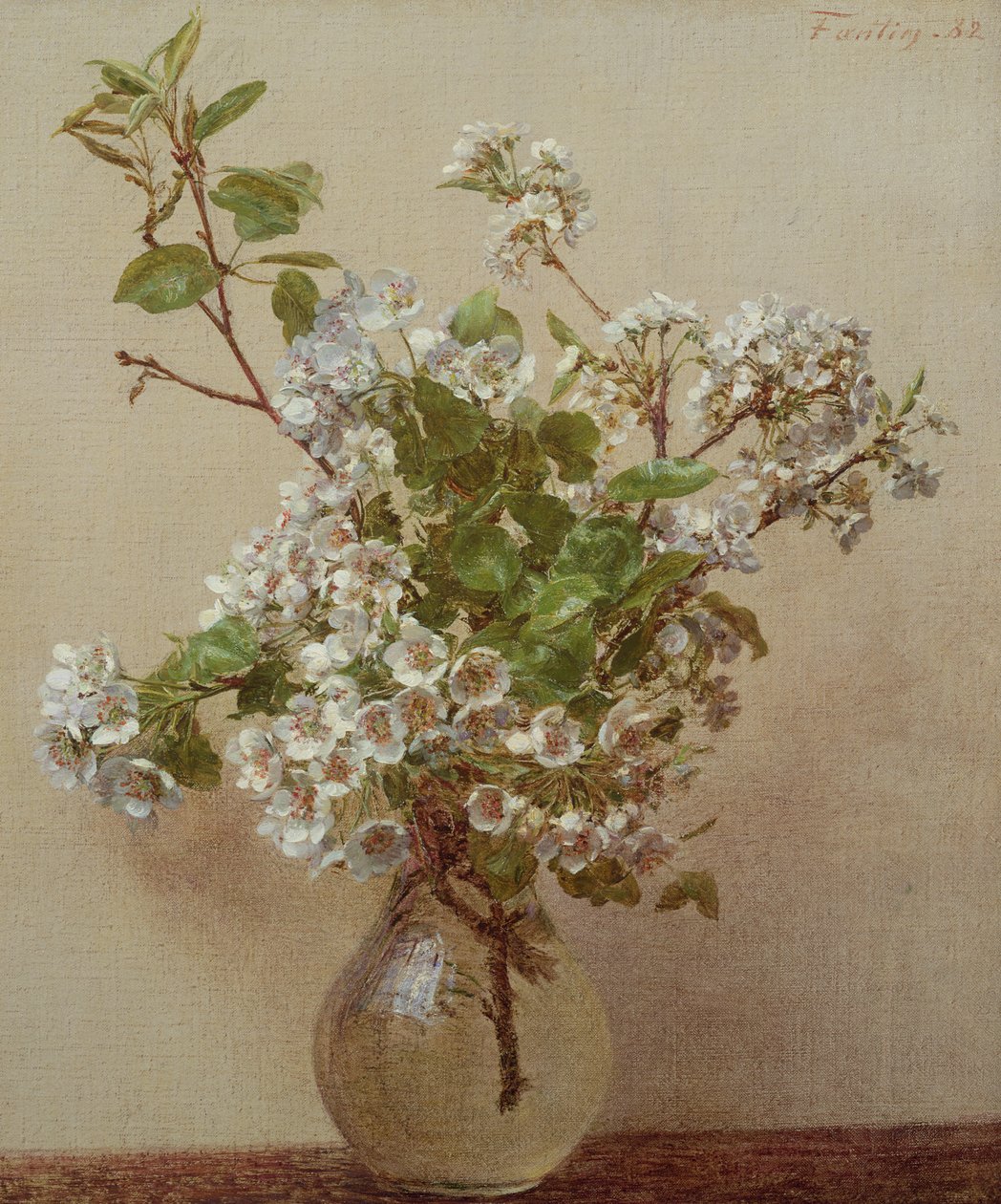 Birnenblüte, 1882 von Ignace Henri Jean Fantin Latour