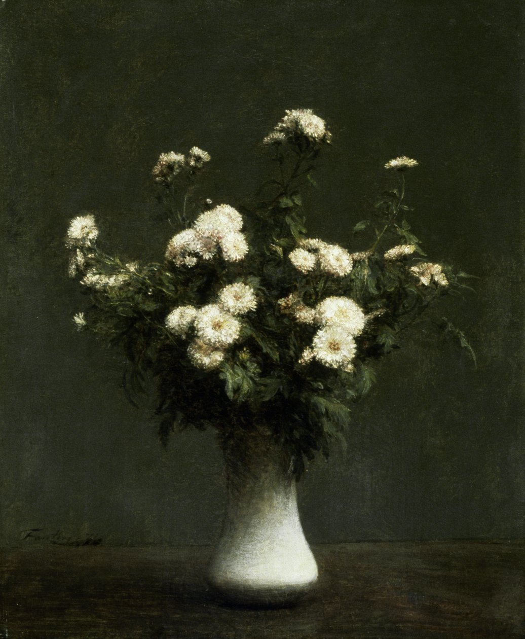 Vase mit Chrysanthemen, 1871 von Ignace Henri Jean Fantin Latour