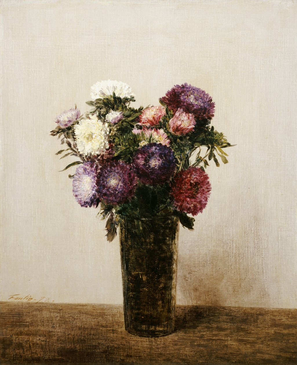 Blumenvase, 1872 von Ignace Henri Jean Fantin Latour