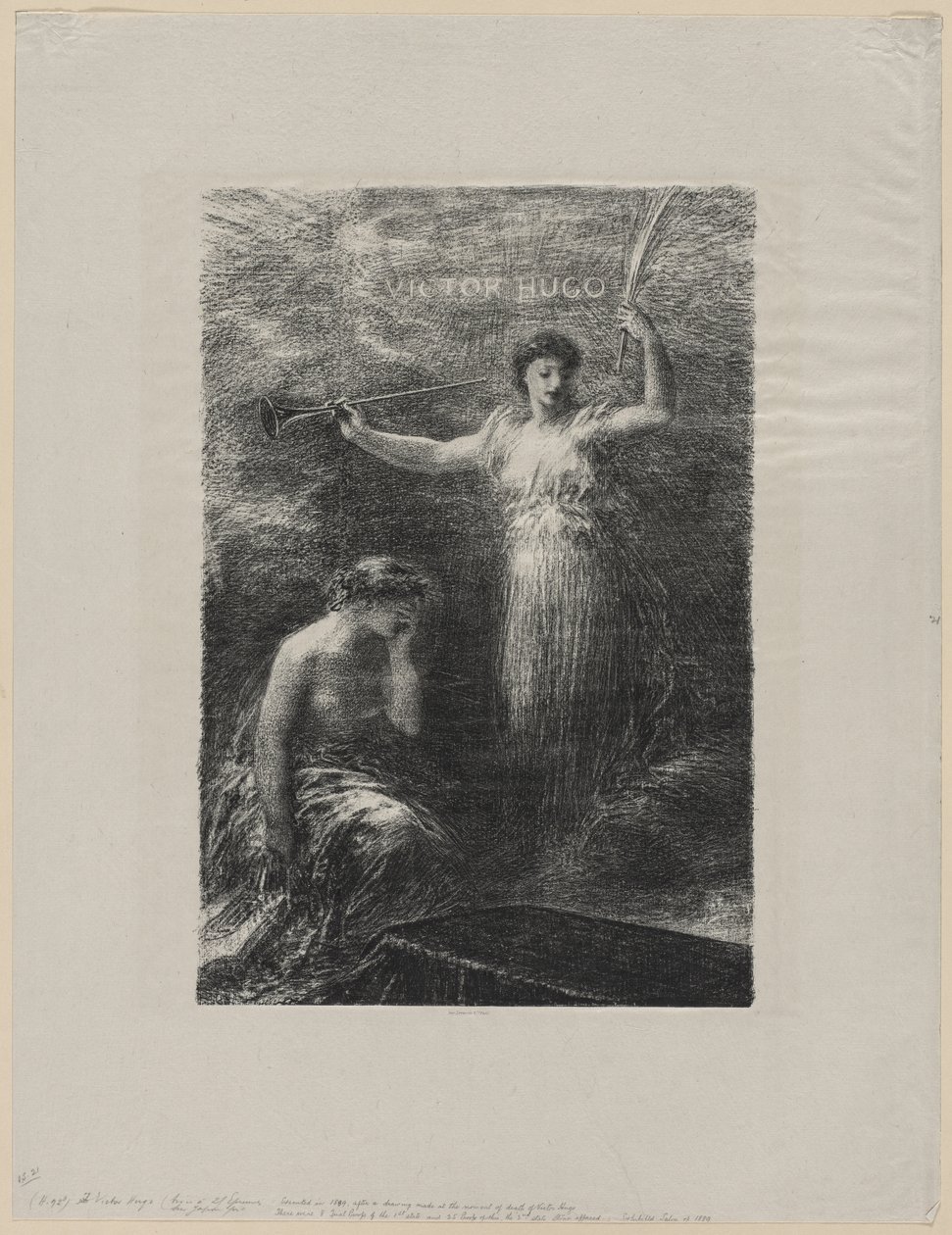 À Victor Hugo von Ignace Henri Jean Fantin Latour
