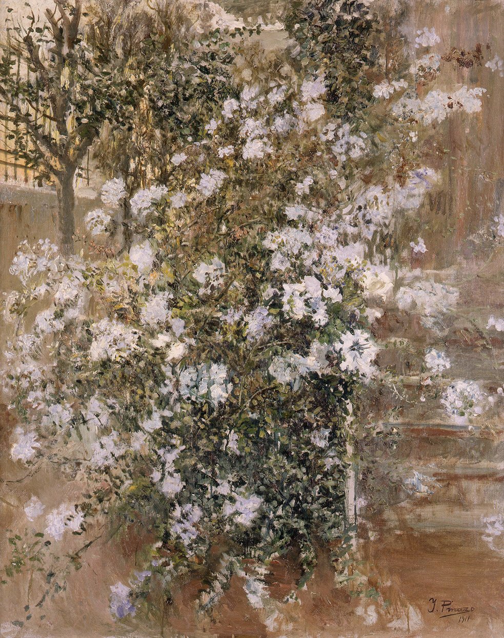 Ecke des Gartens von Ignacio Pinazo Camarlench