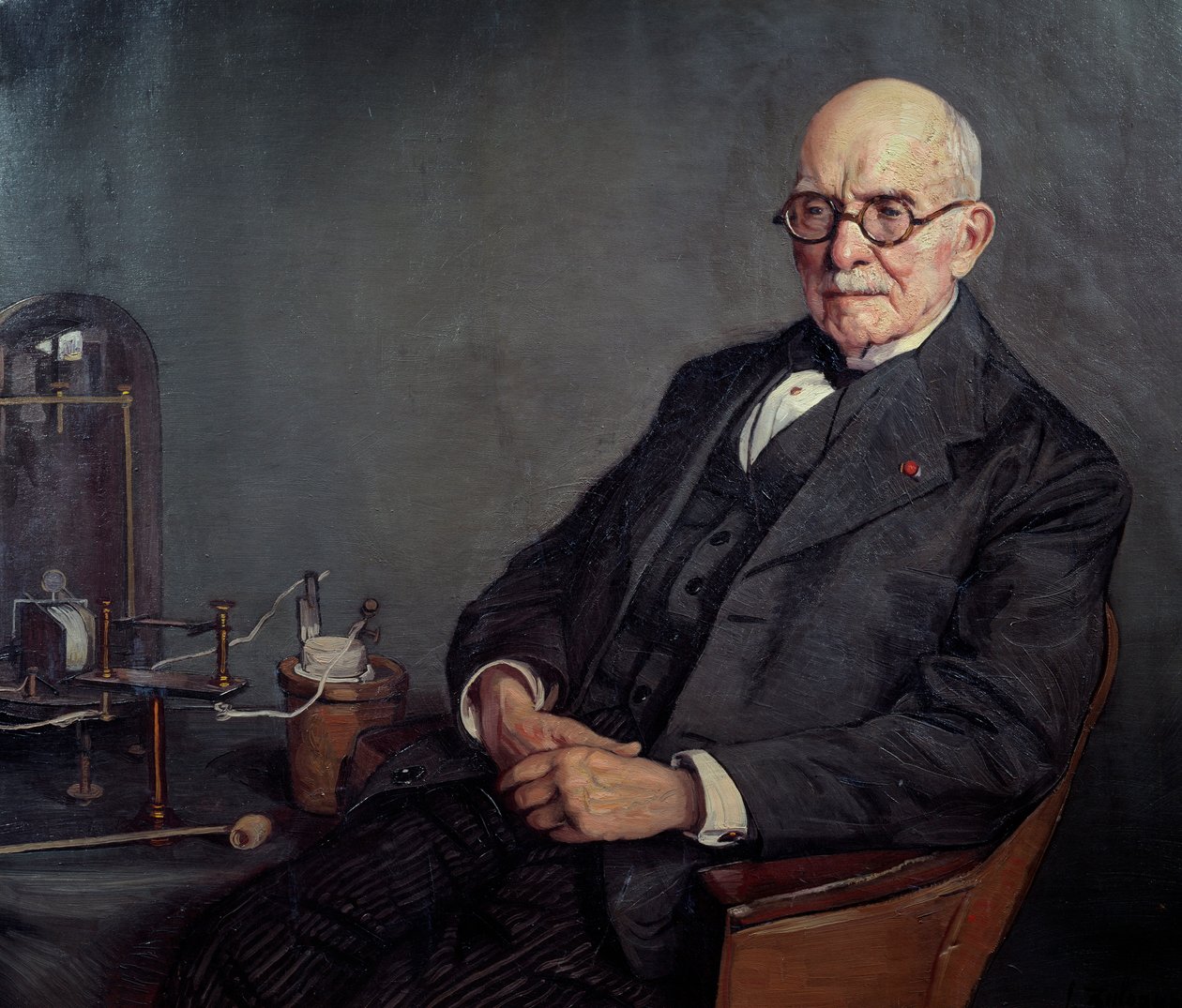 Porträt von Édouard Branly von Ignacio Zuloaga y Zabaleta