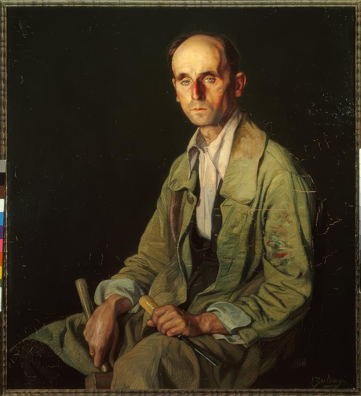 Porträt des Bildhauers Beobide von Ignacio Zuloaga y Zabaleta
