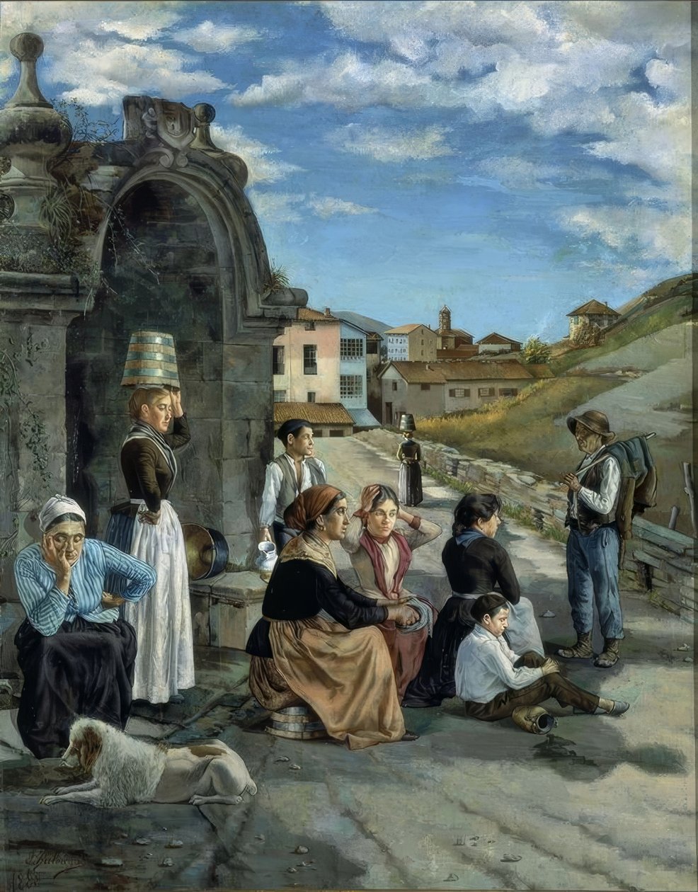 Der Frühling von Eibar von Ignacio Zuloaga y Zabaleta