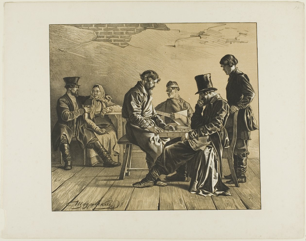 Szenen aus dem russischen Volksleben von Ignatii Stepanovich Shchedrovskii