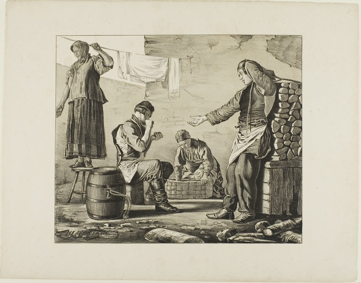 Szenen aus dem russischen Volksleben von Ignatii Stepanovich Shchedrovskii