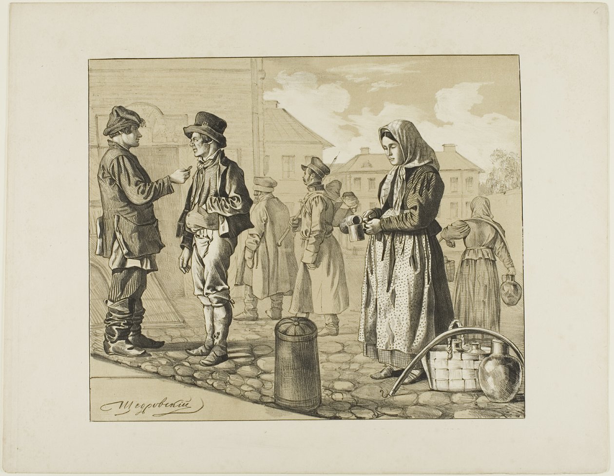 Szenen aus dem russischen Volksleben von Ignatii Stepanovich Shchedrovskii