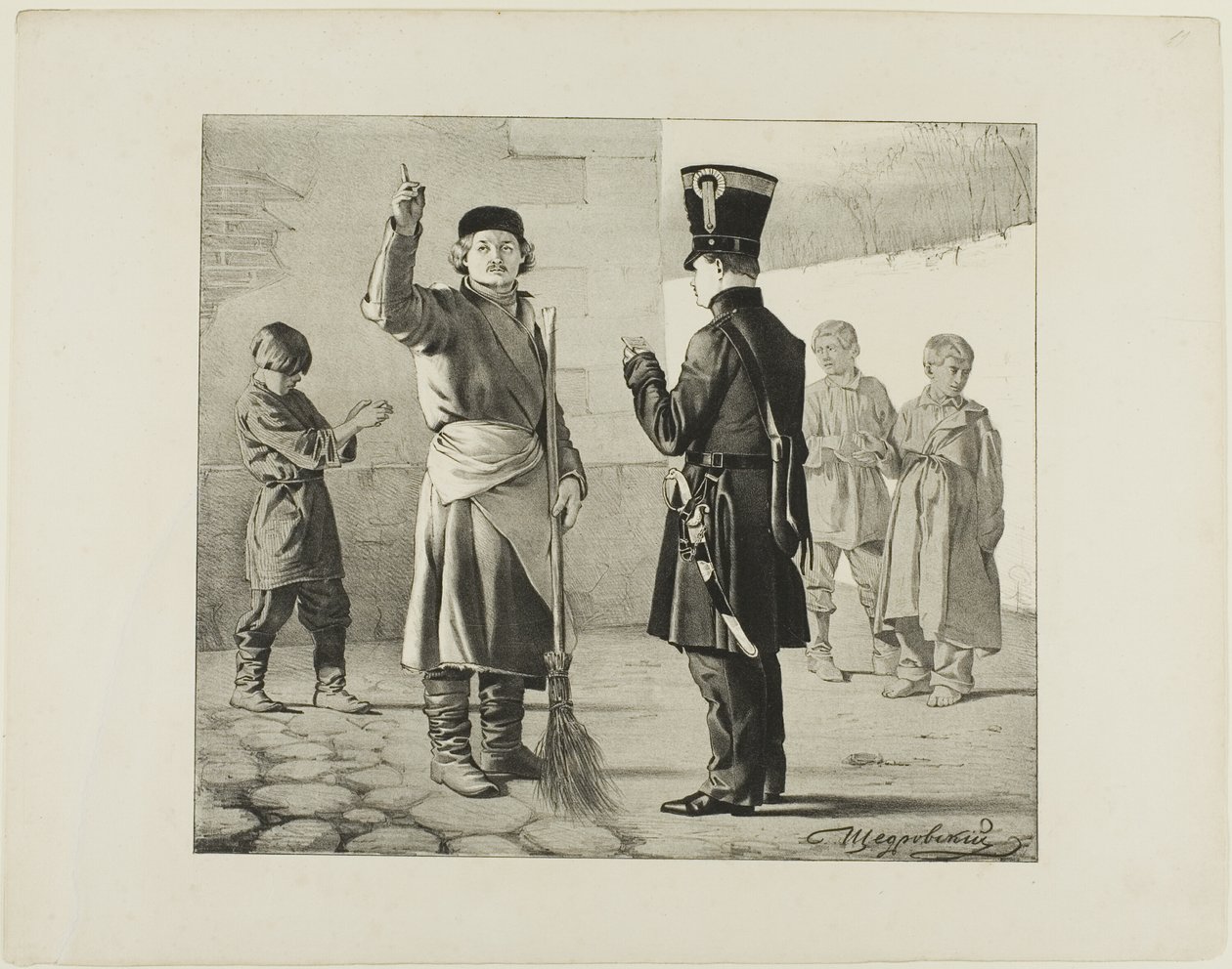 Szenen aus dem russischen Volksleben von Ignatii Stepanovich Shchedrovskii