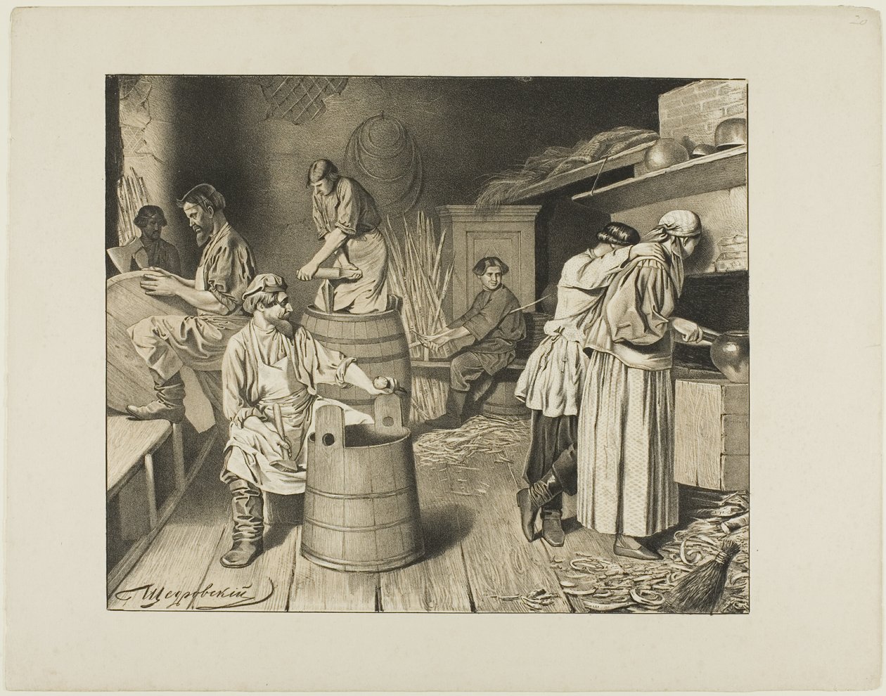 Szenen aus dem russischen Volksleben von Ignatii Stepanovich Shchedrovskii