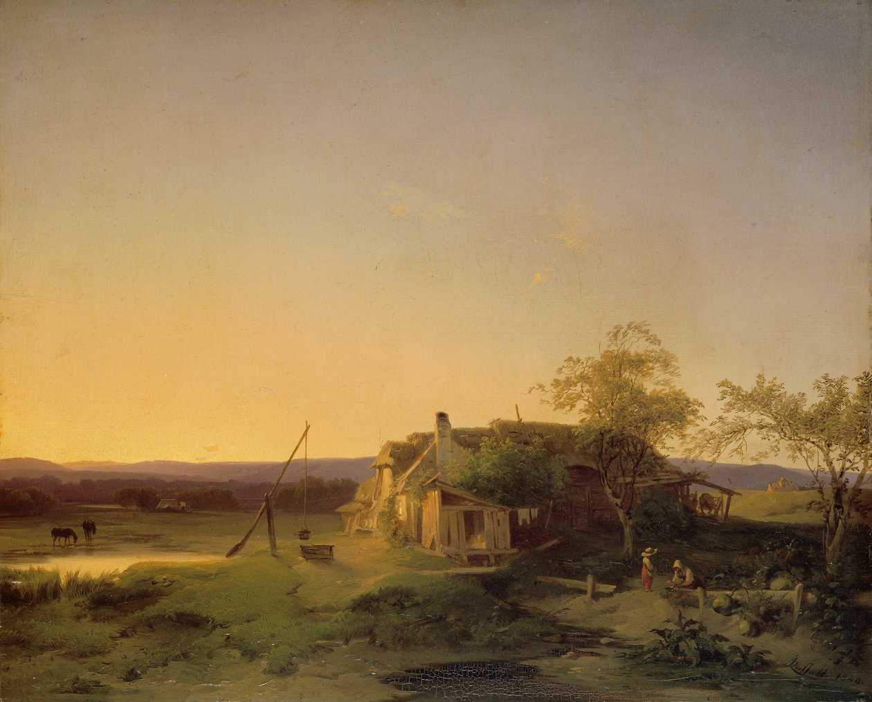 Abendlandschaft von Ignaz Raffalt