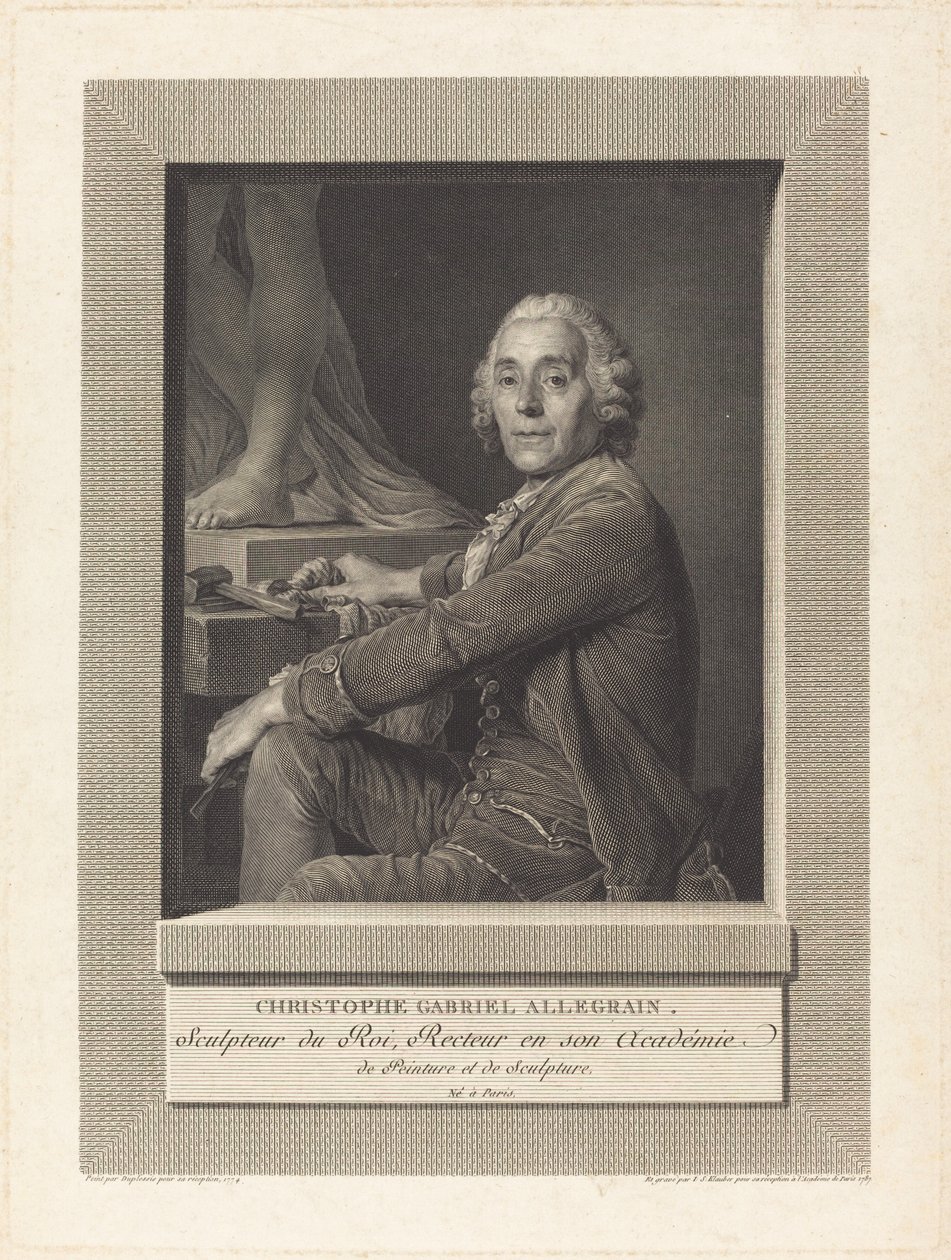 Christophe Gabriel Allegrain von Ignaz Sebastian Klauber after Joseph Siffred Duplessis