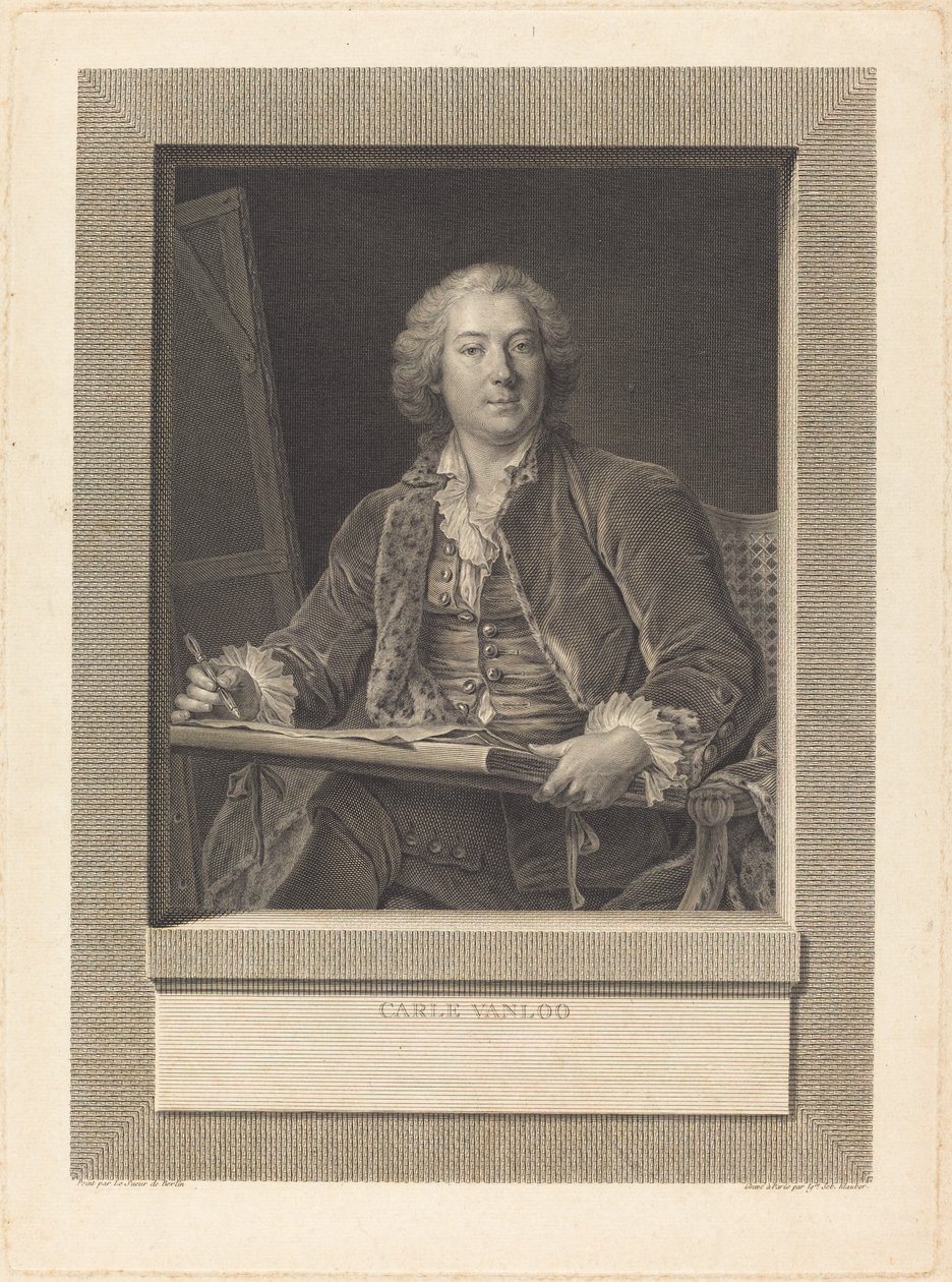 Carle Vanloo von Ignaz Sebastian Klauber after Pierre Le Sueur