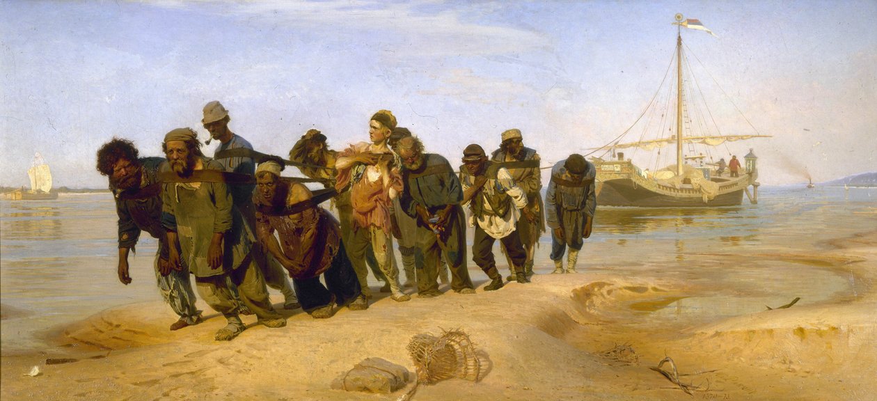 Wolgaschlepper von Ilya Efimovich Repin