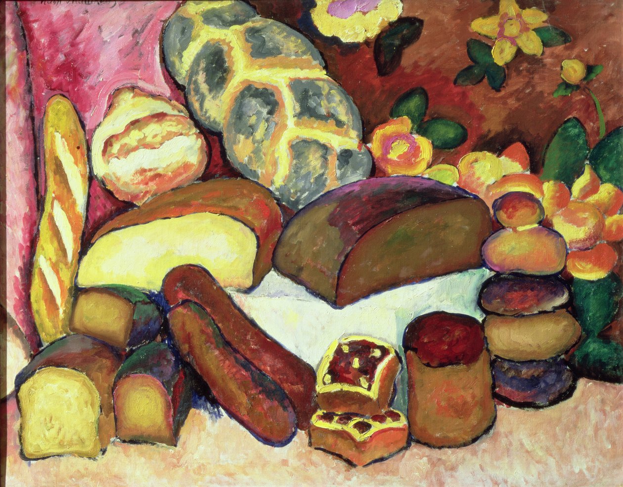 Stillleben mit Broten von Ilya Ivanovich Mashkov