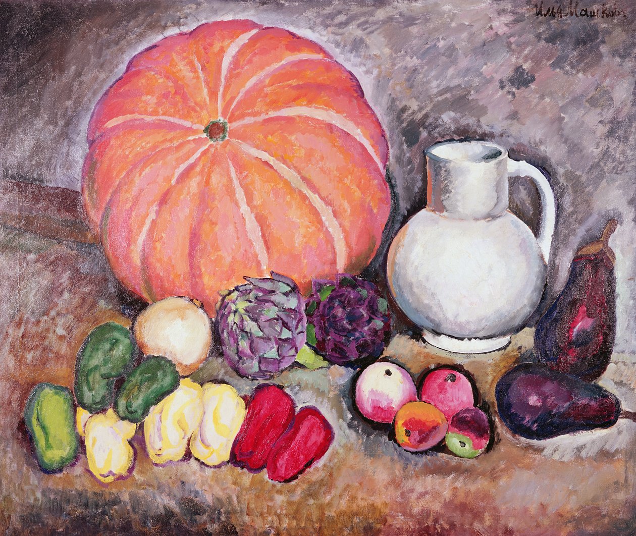 Stillleben mit Gemüse, 1914 von Ilya Ivanovich Mashkov