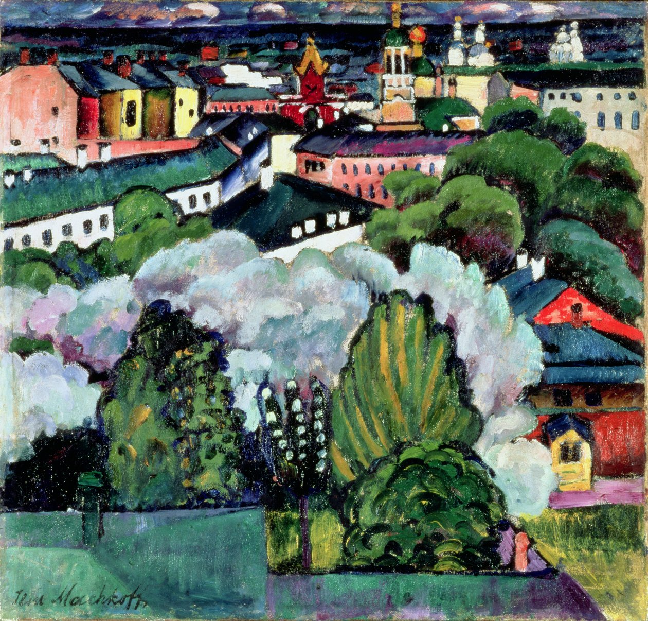 Städtische Landschaft von Ilya Ivanovich Mashkov