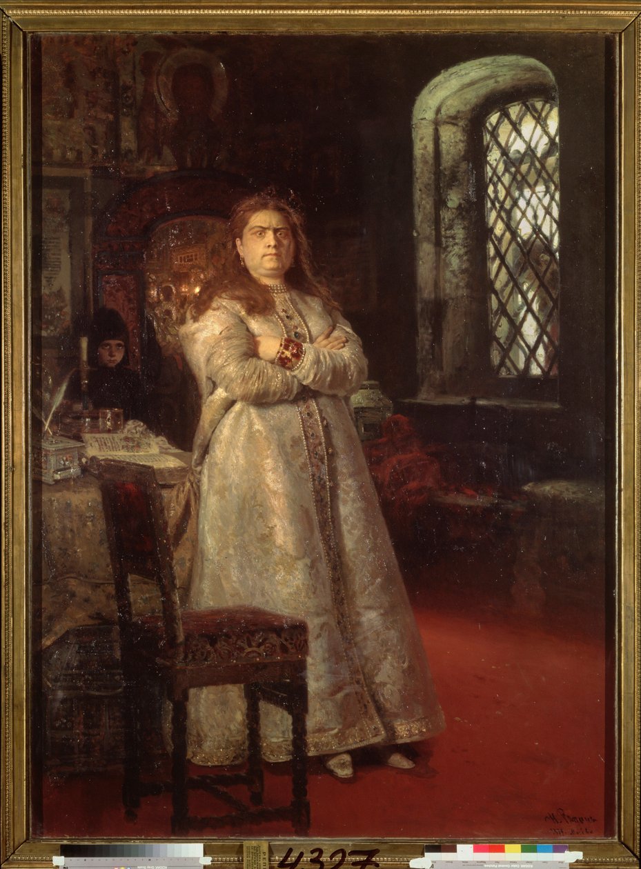 Die Regentin Sophie (Sofia Alexeievna Romanova) von Ilya Efimovich Repin