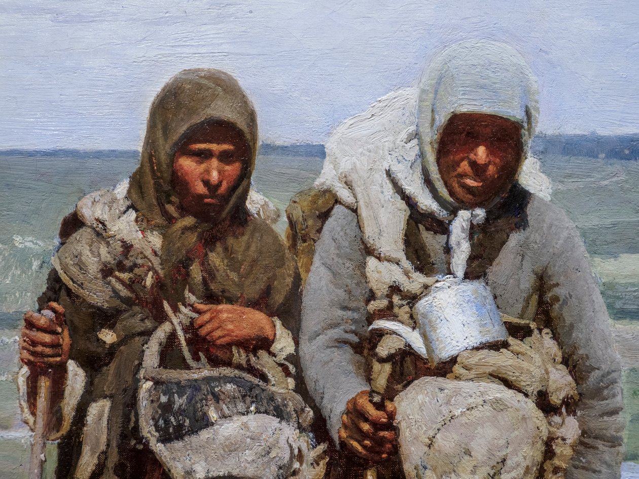 Fromme Frauen auf Pilgerreise (Detail) von Ilya Efimovich Repin