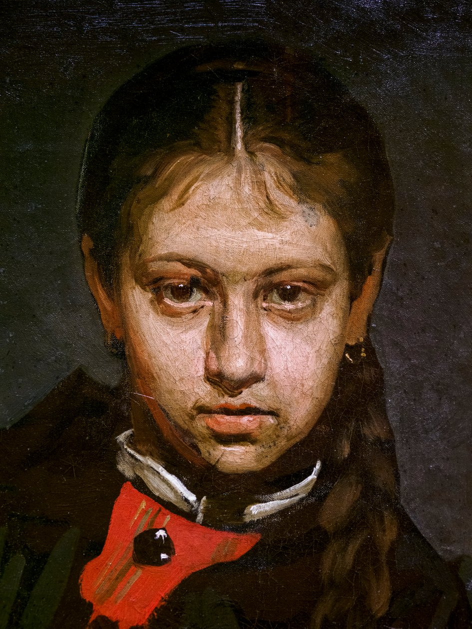 Vera Chevtsova (Detail) von Ilya Efimovich Repin