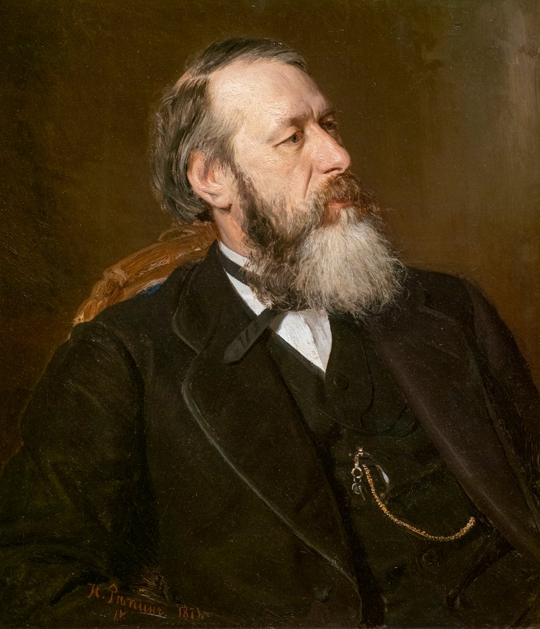 Vladimir Stassov von Ilya Efimovich Repin