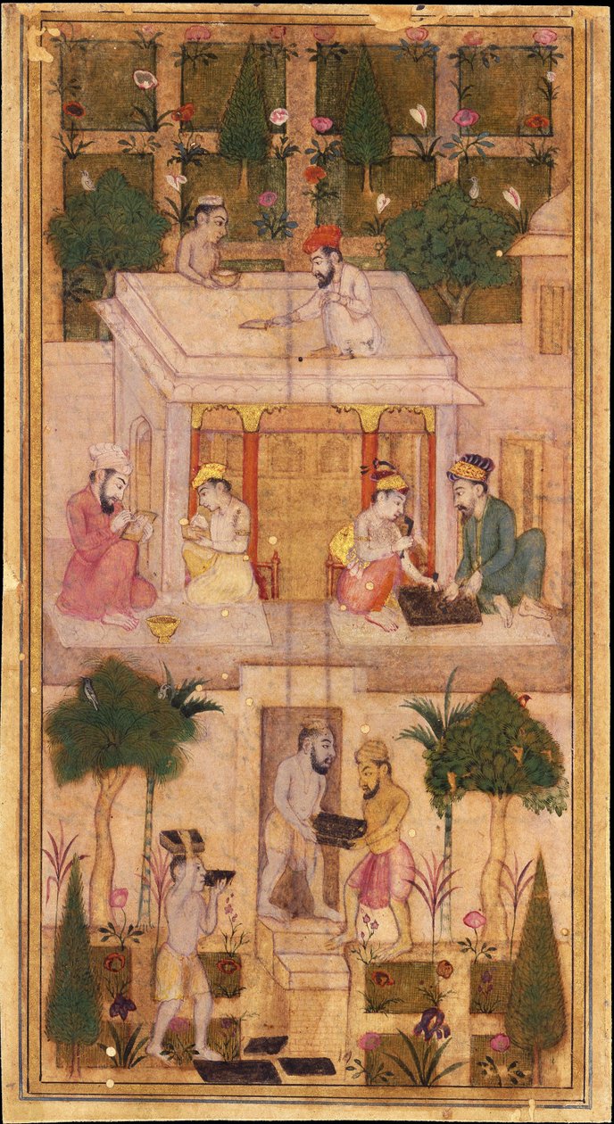 Bücher machen in einem Garten von Indian Art