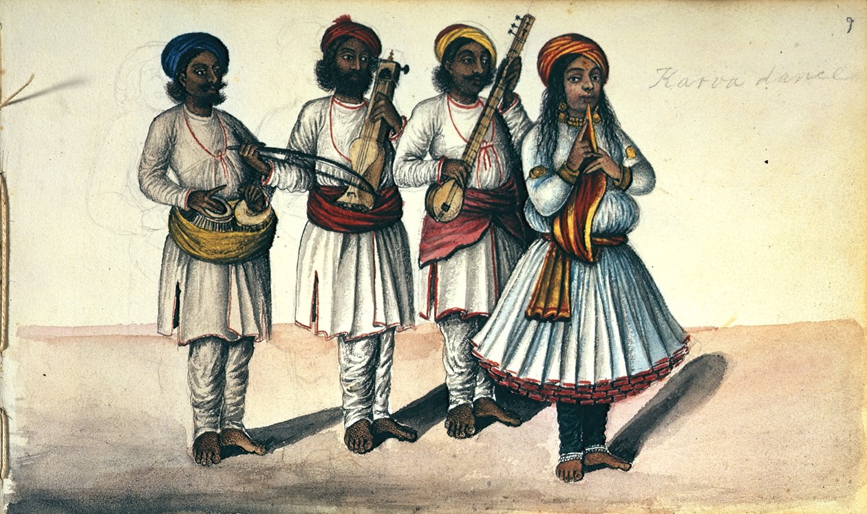 Ein tanzendes Mädchen von Indian School