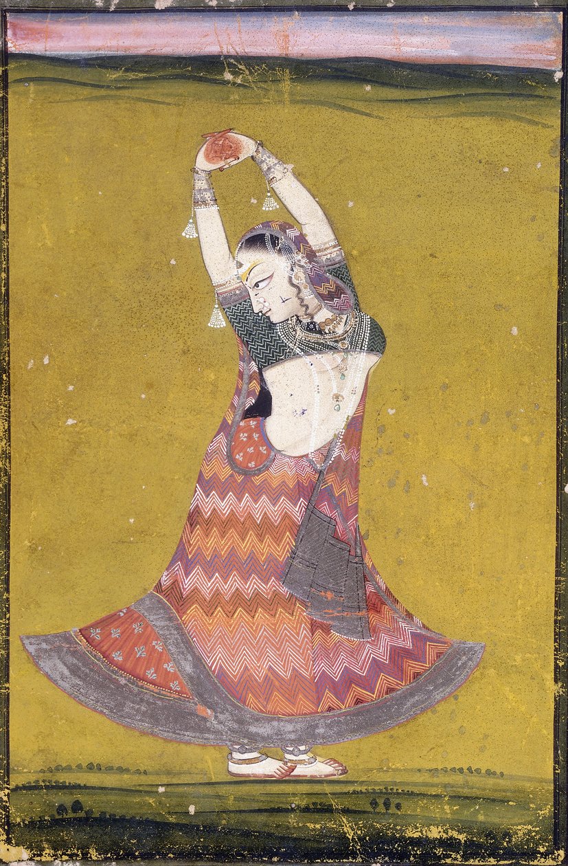 Tanzendes Mädchen, frühes 19. Jahrhundert von Indian School
