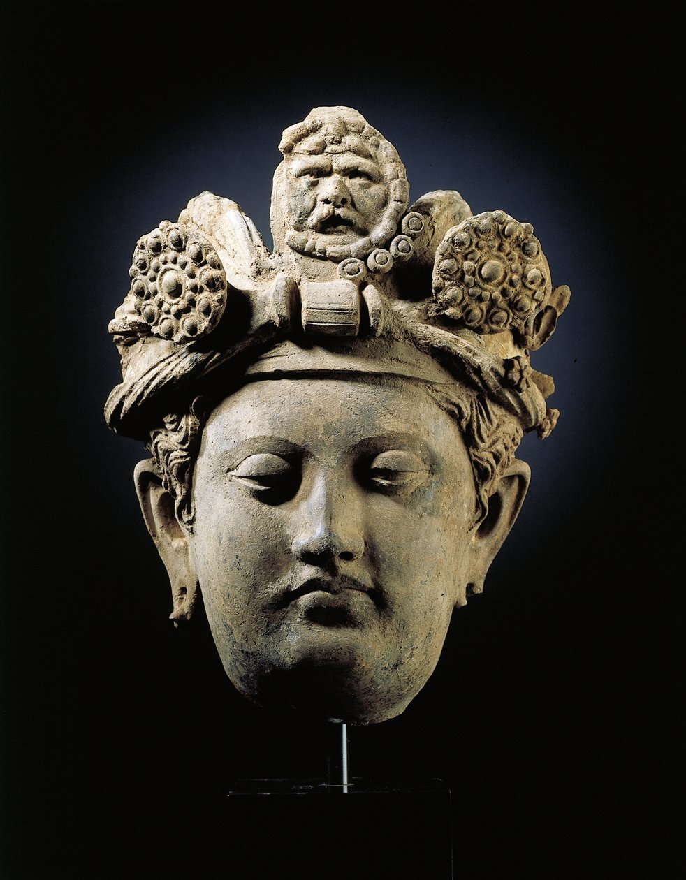 Kopf eines Bodhisattva aus Gandhara von Indian School