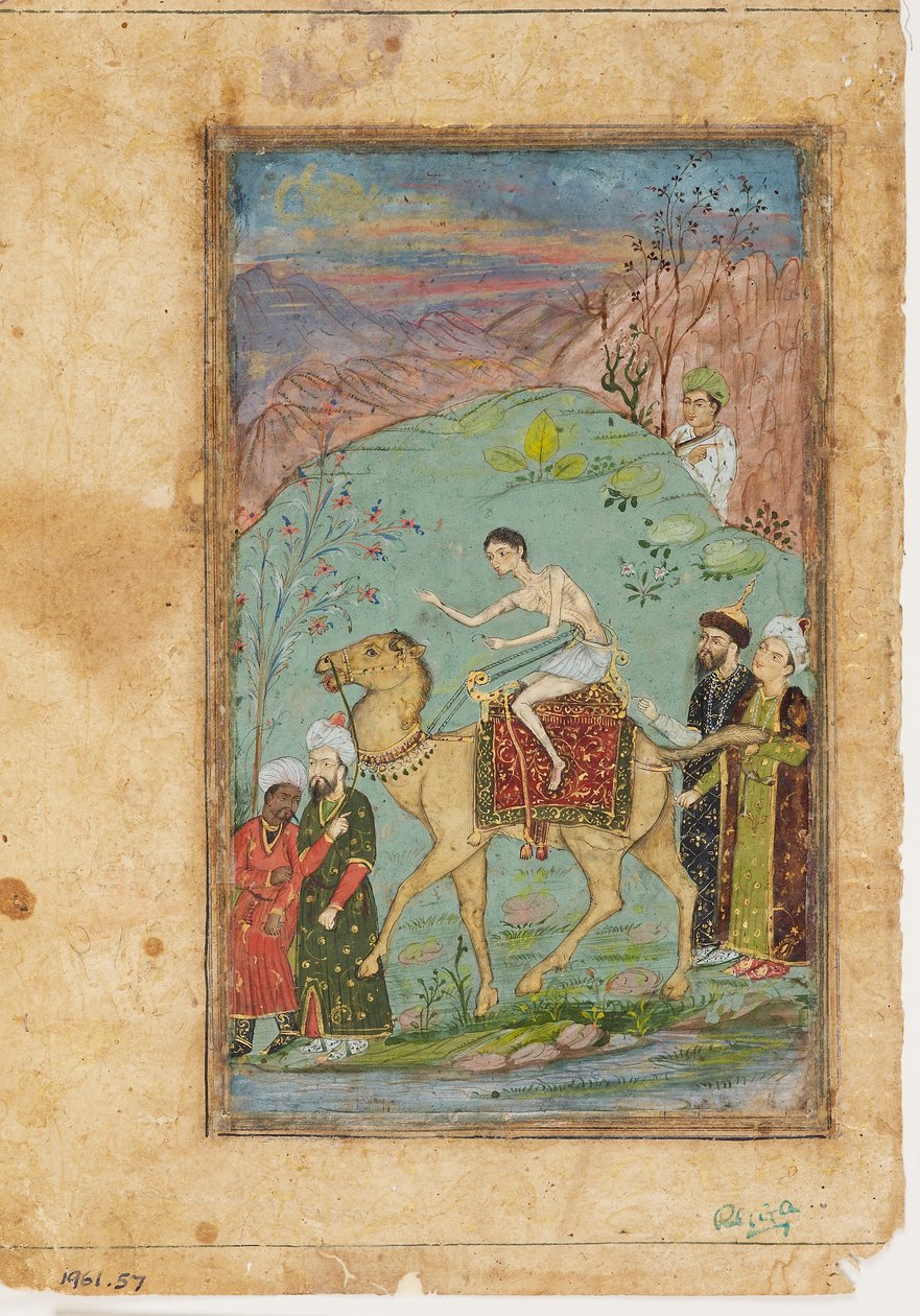 Majnun auf einem Kamel von Indian School