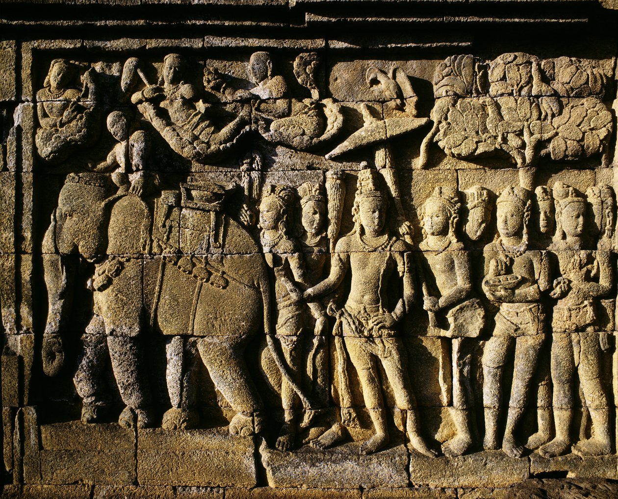 Relief von Indonesian School