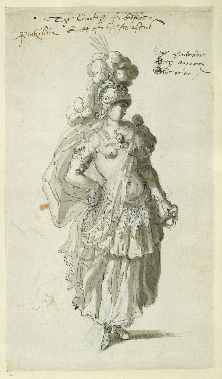 Penthesilea, ca. 1609 von Inigo Jones