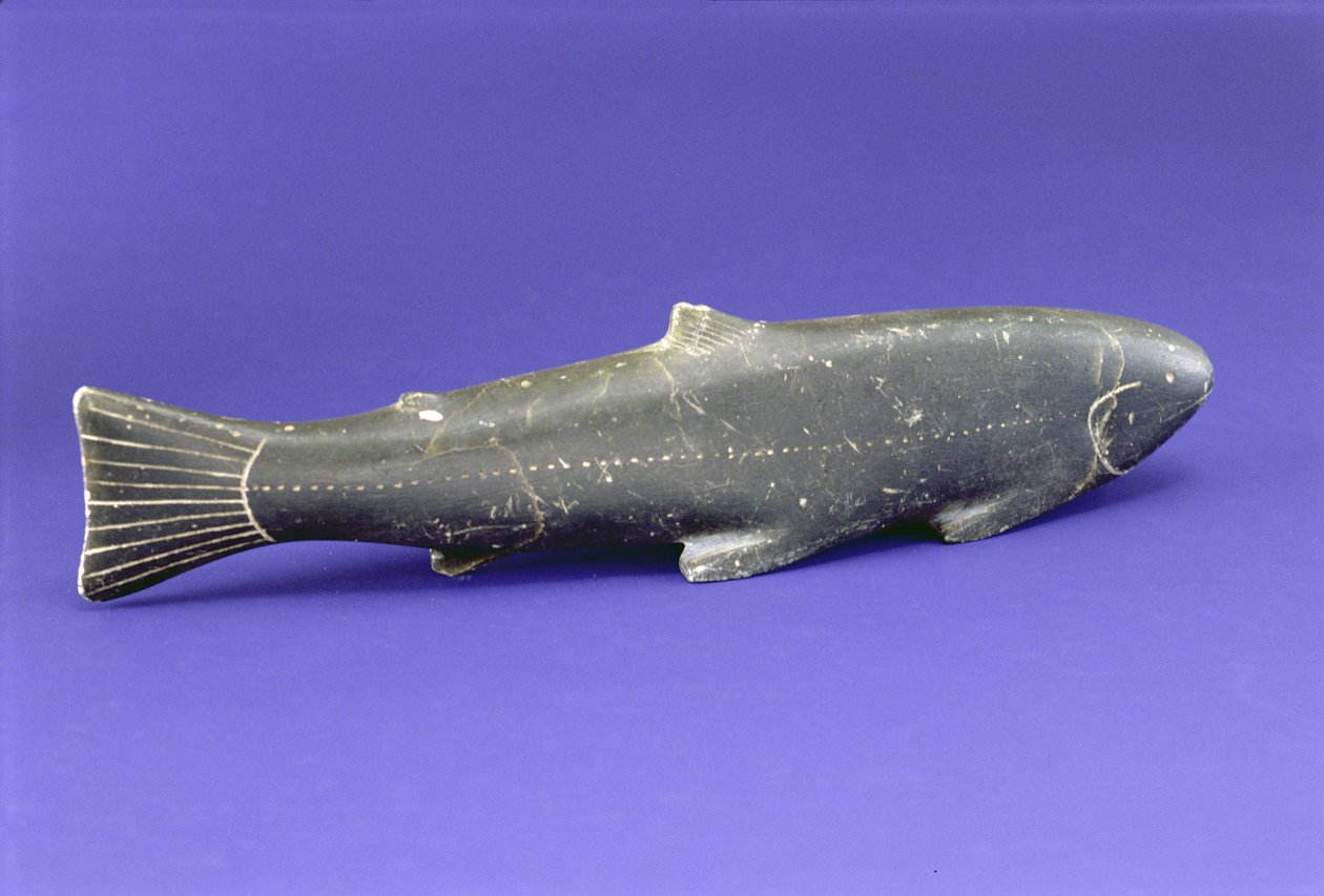 Lachs, aus Cape Dorset (Speckstein) von Inuit School