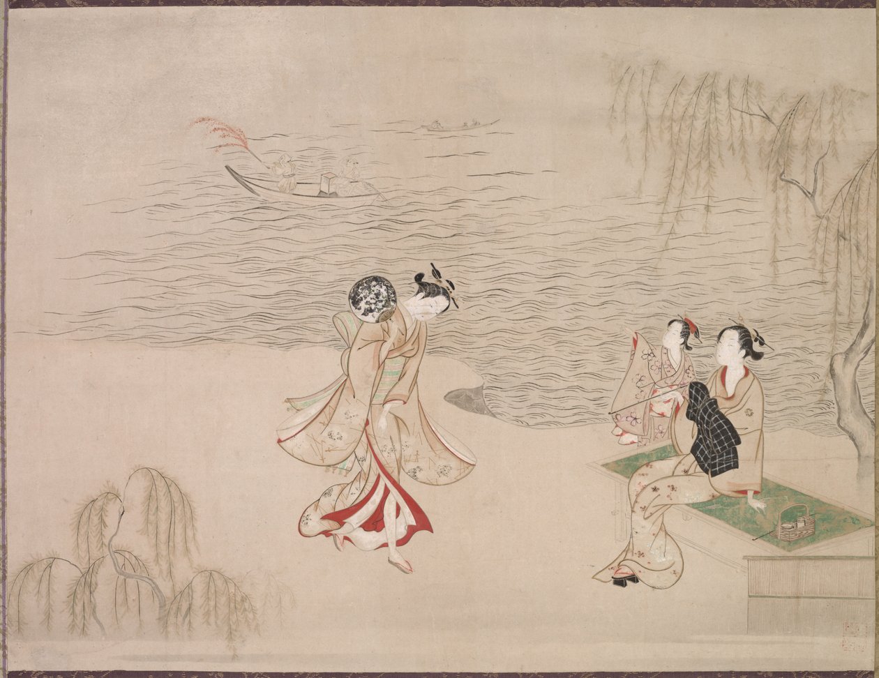 Schönheiten am Strand, ca. 1765-1792 von Ippitsusai Bunchō
