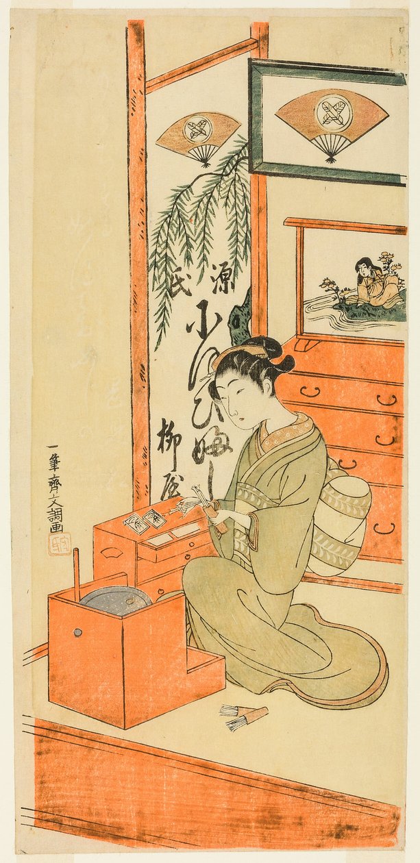 Ofuji vom Yanagi-Laden von Ippitsusai Bunchō