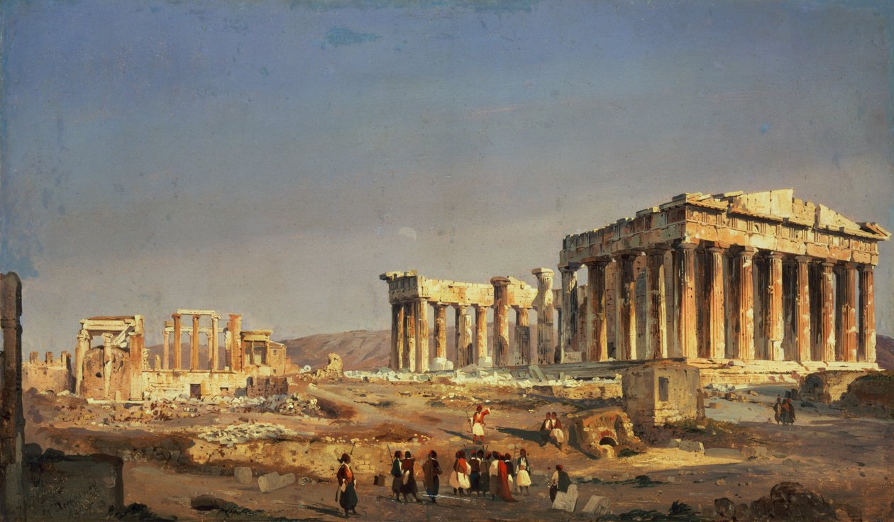 Das Parthenon, 1863 von Ippolito Caffi