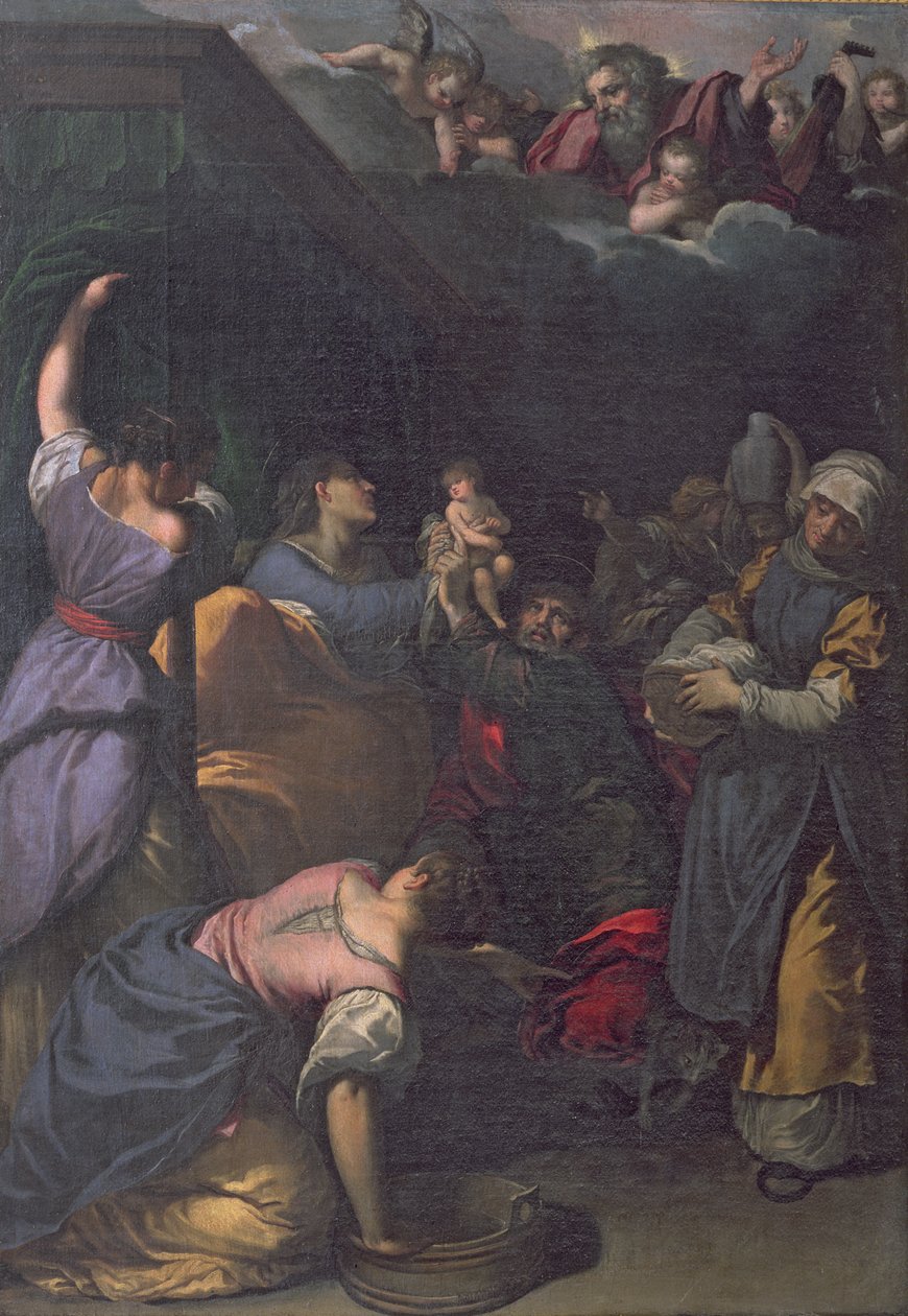 Geburt der Jungfrau, 1610-15 von Ippolito Scarsella