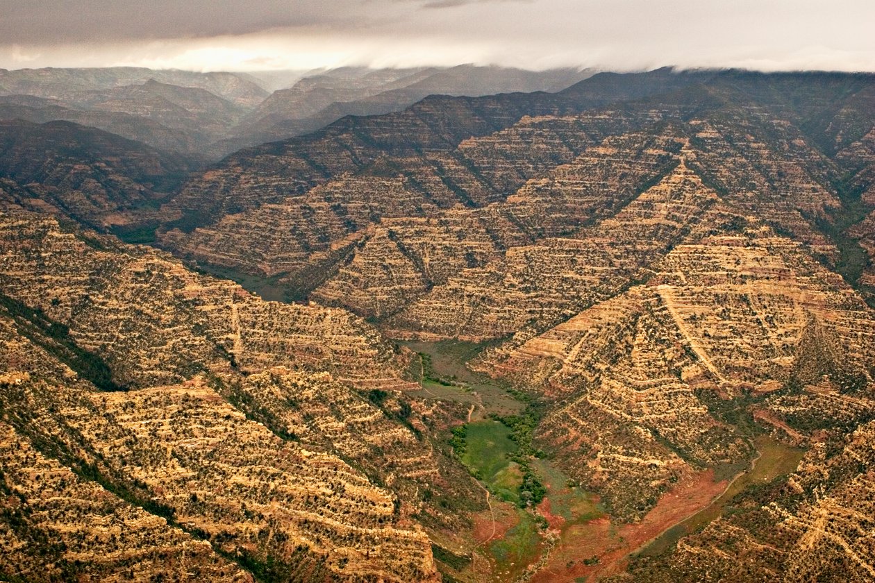 Luftaufnahmen von Range Creek, Utah von Ira Block