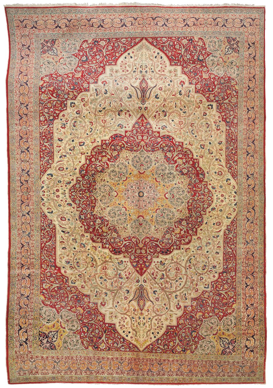 Haji Jalili Tabriz Teppich, ca. 1890 von Iranian School